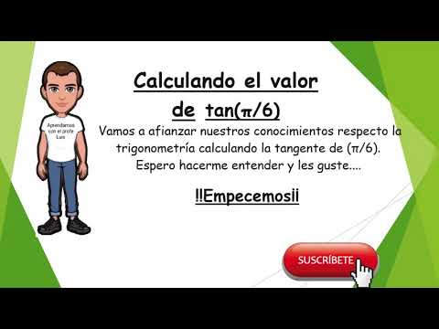 Video: ¿Cuál es el valor exacto de tan pi 6?