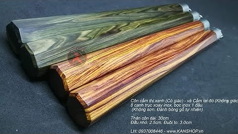 Côn gỗ cẩm thị xanh và cẩm lai đen. #kanshop, #nunchaku