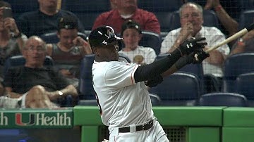 MIN@MIA: Two runs score on Ozuna