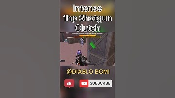 1hp clutch | shotgun king| intense shotgun clutch #s12k #bgmi #bgmishorts #scout #1vs4