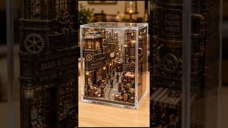 Steampunk-style city diorama #Diorama #Miniature #ASMR #Steampunk