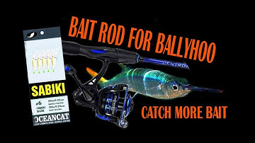 CHOOSING A DESIGNATED  BAIT ROD for BALLYHOO! SABIKI RIG FOR CATCHING BAIT FISH