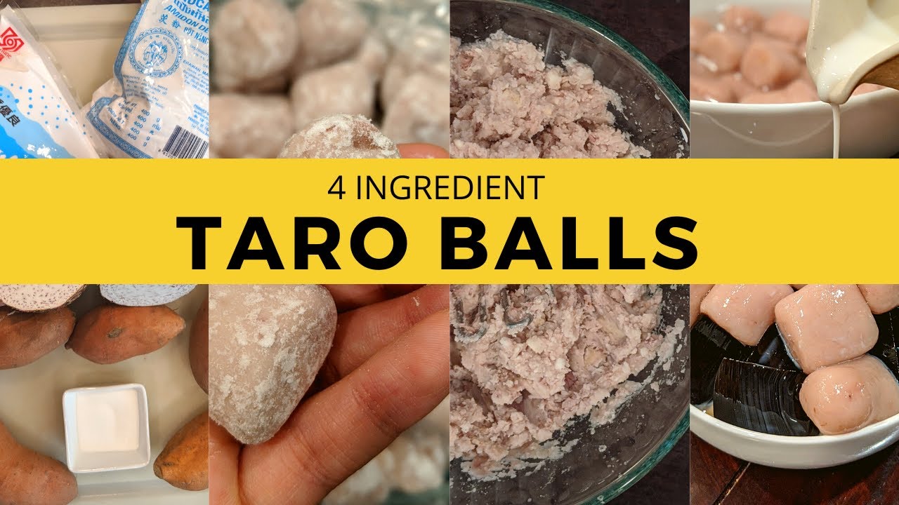 TARO BALLS (4 INGREDIENTS ONLY) YouTube