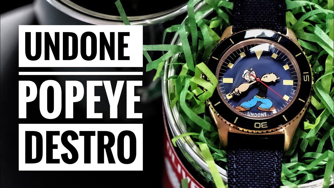 Undone X Popeye Destro Watch Unboxing Youtube Undone X Popeye Destro Watch Unboxing Youtube