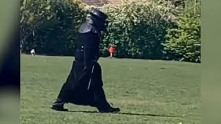 Caught on camera: Why is a 'plague doctor' wandering around this U.K. town?