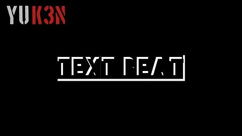 Kinemaster text beat sync effects