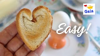 How To Make Easy Heart Shaped Toast Without Cookie Cutters