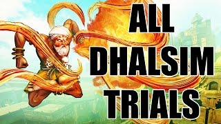 Street Fighter V - All Dhalsim Trials - 1080p - 60FPS
