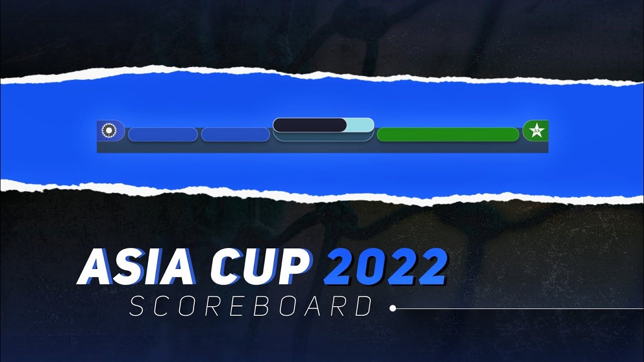 Scorecard Overlay Asia Cup 2022 +PLP File Cricket Scoreboard Overlay Pixellab CricGraphico