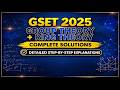 GSET 2025 Abstract Algebra (Group Theory and Ring Theory) Complete Solution | Gujarat SET |