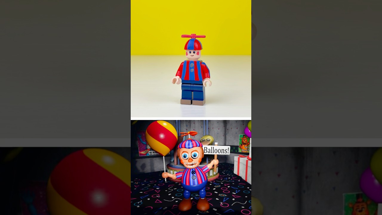 Building Balloon Boy from FNAF in LEGO…