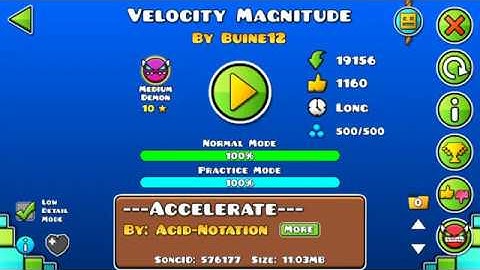 [GD] "Velocity Magnitude" by Buine12 (Medium Demon) | Geometry Dash 2.113