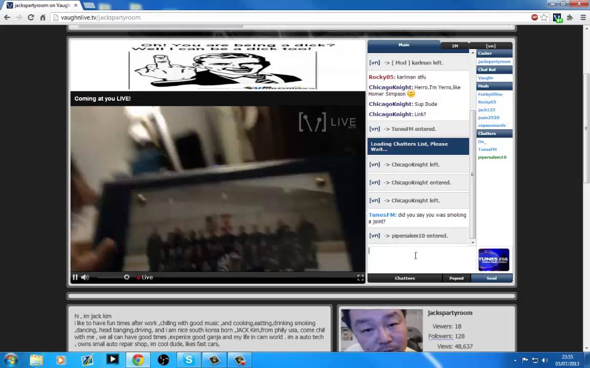 VIOLATION OF VAUGHN LIVE RULES