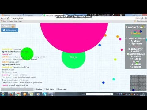 agar.io-ს ახალი ვერსია და ქართველებით გადატენილი სერვერი (ახალ წევრთან ზეზვასთან ერთად)