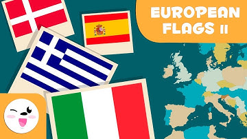 Flags of Europe (Part Two) - Geography for kids - European flags
