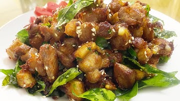 Món THỊT BA CHỈ( Thịt heo) chao lá mắc mật, món ngon dễ làm, phù hợp với khẩu vị của mọi người.