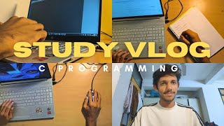 I Started Learning C Programming Today (Part 1) | Day 7/30 | Study vlog|@Sankhokun 