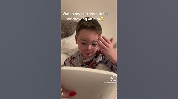 Elf drawing his face. Christmas is coming