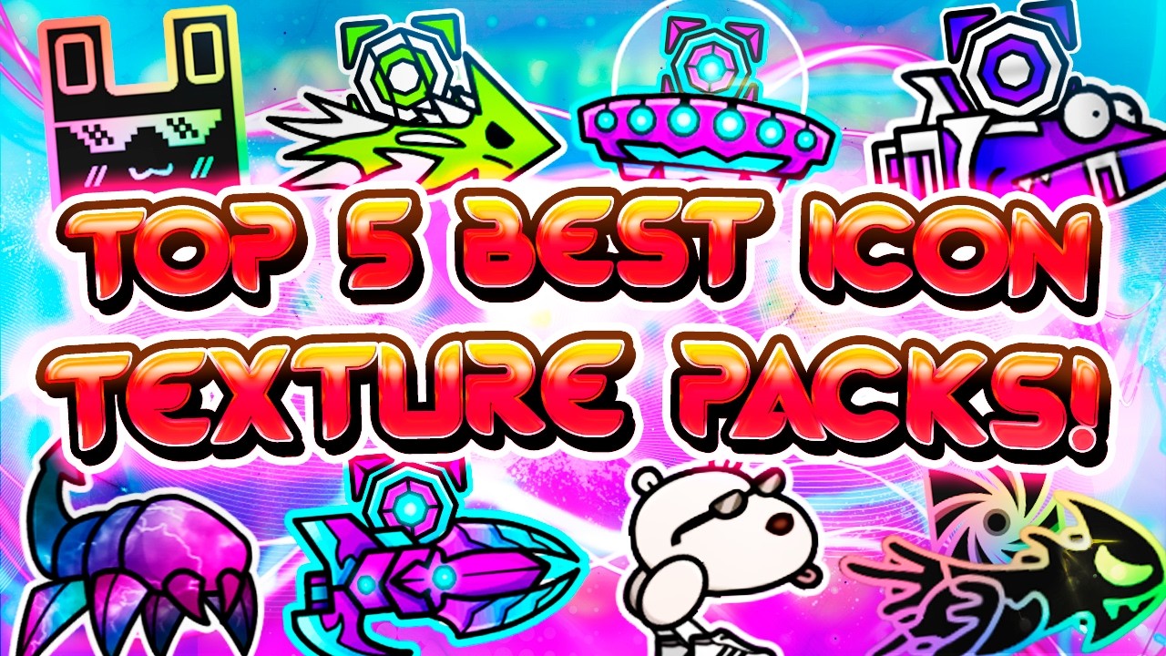 TOP 5 BEST EPIC ICON TEXTURE PACKS FOR GEOMETRY DASH 2.2 [#1]