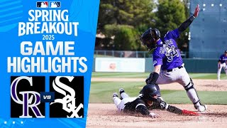 Rockies vs. White Sox Spring Breakout Game Highlights (3/16/25) | MLB Highlights