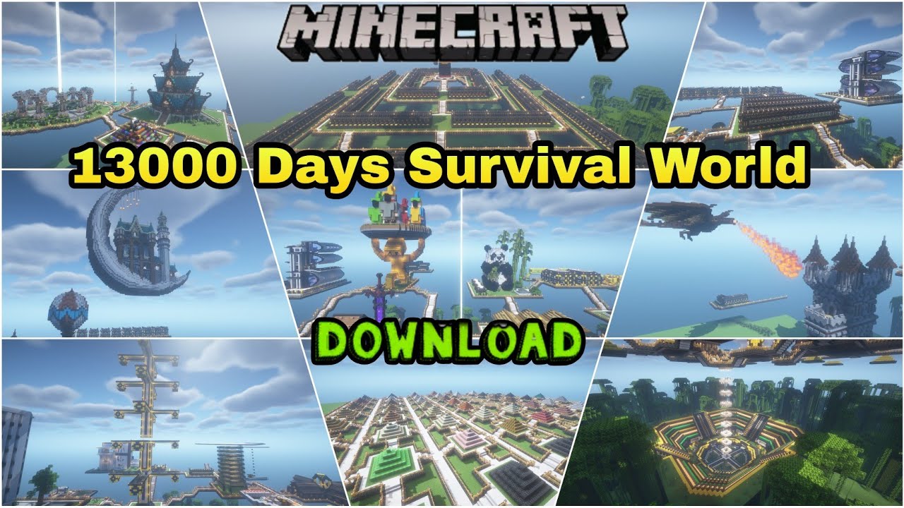 1.21 MINECRAFT SURVIVAL WORLD || 1.20 SURVIVAL WORLD FOR MINECRAFT ...