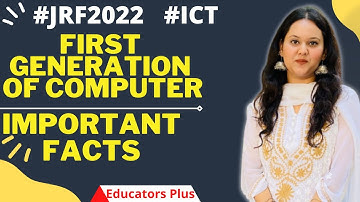 First Generation Of Computer II ICT NTA NET Paper 1 Unit 8 #nta_net_paper1
