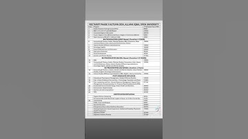 *` *Fees Structure: AIOU* #feestructure #2024 #aiou