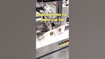 digital printer for paper cup fan #digitalprinting #onepass #machine #papercupprintingmachine