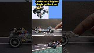 I added detailing to a simple pull-back car.#shorts #diy #automobile