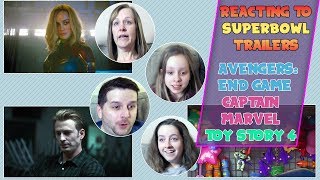 Superbowl Trailer Reactions - Avengers, Captain Marvel, Toy Story 4