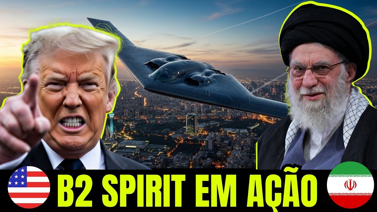 BOMBARDEIROS B-2 se aproximam e IRÃ eleva prontidão militar