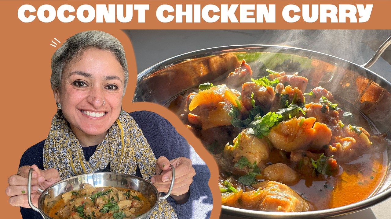 30 Minute meals - Delicious COCONUT CHICKEN CURRY - YouTube
