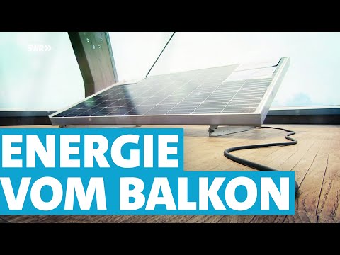 Wie Mini-Photovoltaikanlagen Sonnenenergie vom Balkon produzieren | Landesschau Rheinland-Pfalz