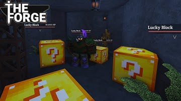 HOW TO GET LUCKY BLOCKS AND FISH | THE FORGE