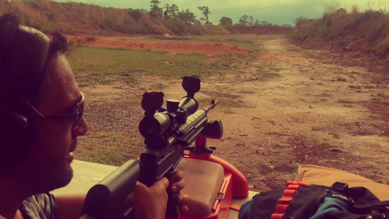 Shooting at soft steel with an M1A at 200 yards