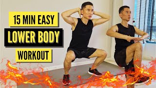 EASY BUT EFFECTIVE LOWER BODY WORKOUT AT HOME  *NO EQUIPMENT*