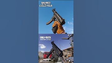 New Tec - 9 SMG ( BLACK OPS COLD WAR VS COD MOBILE )  #shorts  #youtubeshorts