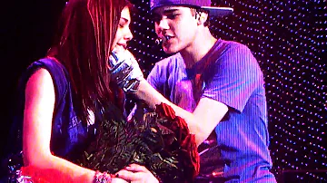 Justin Bieber performing One less lonely girl in Italy ( 9th april 2011 )