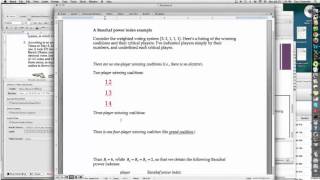 Math 1116 Banzhaf Power Index