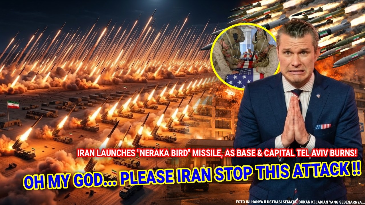 🔴 Baru Saja Terjadi Malam Ini 500 Rudal Burung Neraka Iran Bombardir AS-Israel !! Tel Aviv Mencekam