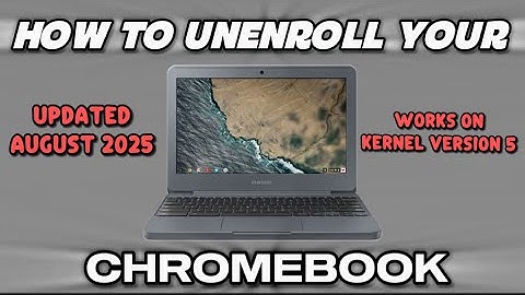 How to Unenroll your Chromebook with Sh1ttyOobe