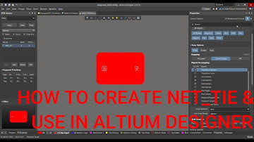 Altium Designer Tutorial 10 : How to  create & use Net_Tie  Symbol and footprint in AD 21 Library.