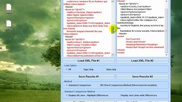 How To Use Compare Two XML Files Software