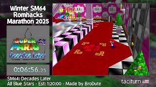 WSRM2025 - SM64: Decades Later All Blue Stars by taciturn