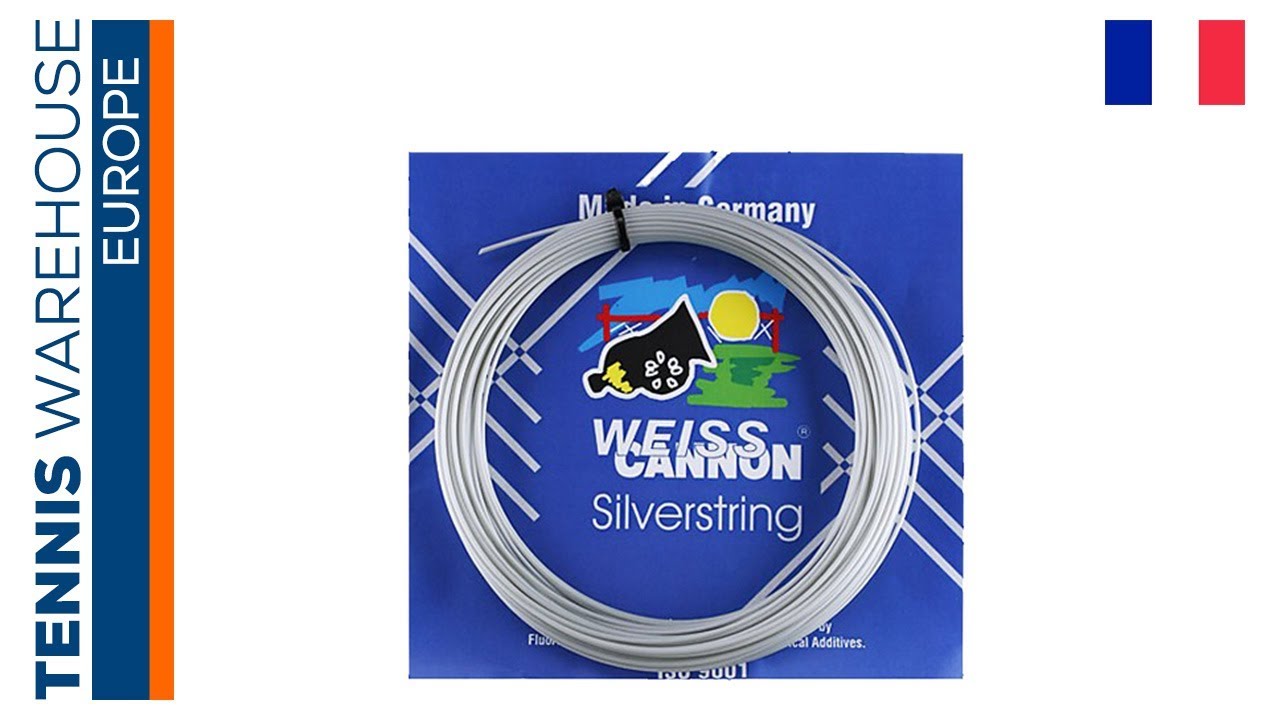 Présentation du cordage de tennis Weiss Cannon Silverstring