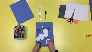 Snowman Name Craft