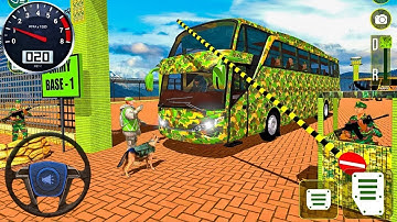 US Army Bus Driving Simulator Game -Army Transporting military squad Driving 3D -Android Gameplay #4