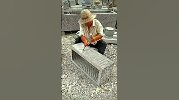 Master Stonemason Carves Stone Trough by Hand with Hammer and Chisel | Old-School Craftsmanship 🔨