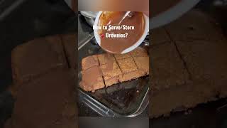 2 Different Ways to serve/store chocolate brownies at home. #shorts #baking #brownie