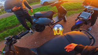 Zip 180Cc Dd Pov Uitlaat Valt Van Scooter